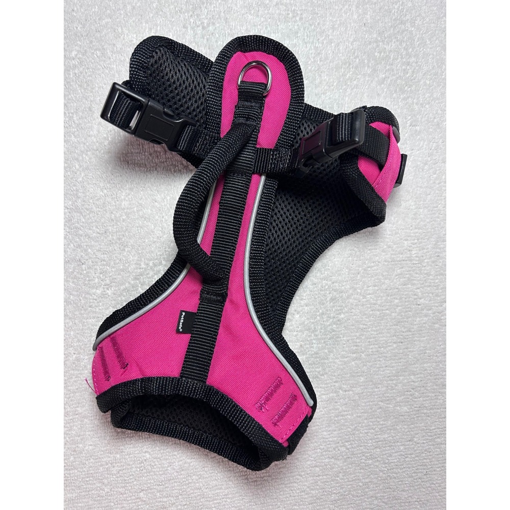 PetSafe EasySport Dog Harness Pink Black Reflective Padded Handle Size XS